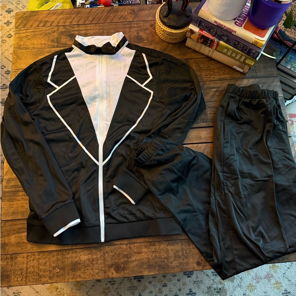 Costume Gallery Tuxedo Tracksuit Sz Small Adult Zip Up